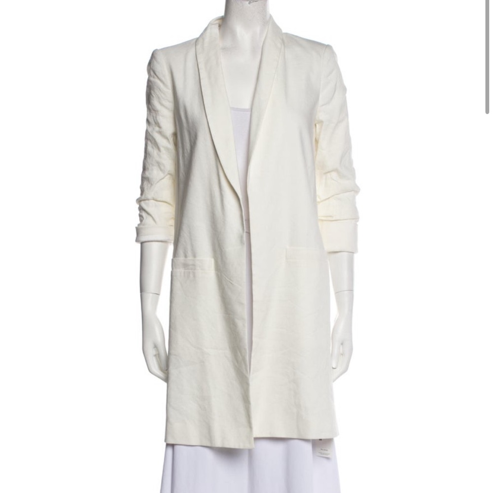 Alice + Olivia Linen Muriel Coat